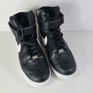 Nike Black and White High-Top Sneakers Size 9.5